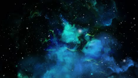Nubes-Nebulosas-Azules-Moviéndose-Y-Flotando-En-El-Universo