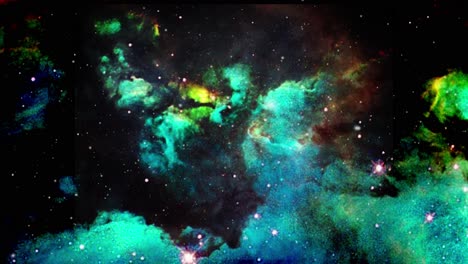 Las-Nubes-Nebulosas-Verdes-En-El-Universo-Se-Están-Acercando