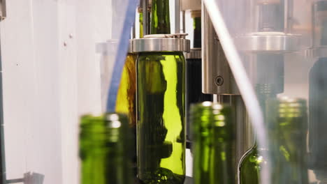 Red-wine-being-bottled-in-a-factory-production-line
