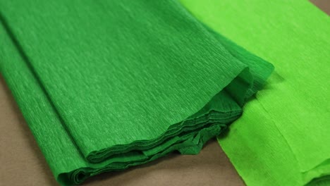 Light-green-and-bright-green-crepe-paper