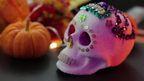 Mexican-Sugar-Skull-Para-Ofrenda-De-Día-De-Muertos-Y-Halloween