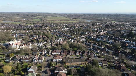 Buckhurst-Hill-,-Essex-Aerial-footage-POV-4K