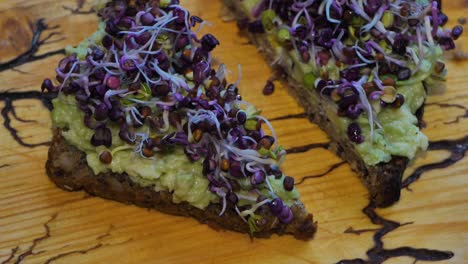 Micro-greens-on-bread-with-avocado