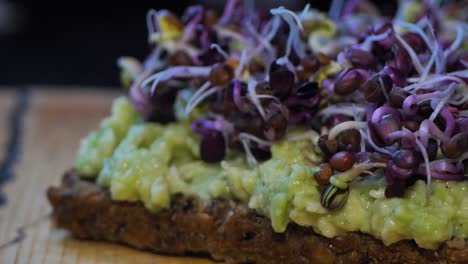 Micro-greens-on-bread-with-avocado