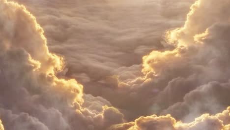 Sonnenschein,-Sonnenuntergang-Oder-Sonnenaufgang,-Der-Die-Cumulonimbus-Wolken-Beleuchtet