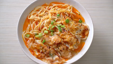 ramen-noodles-with-gyoza-or-pork-dumplings---Asian-food-style