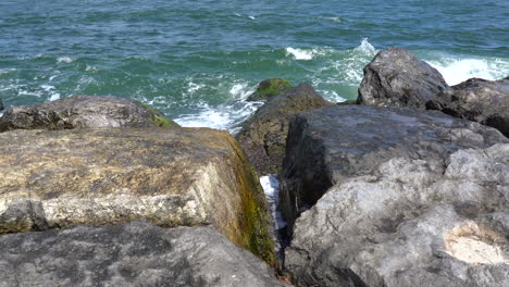 The-ocean-waves-breaking-in-the-rock-jetty