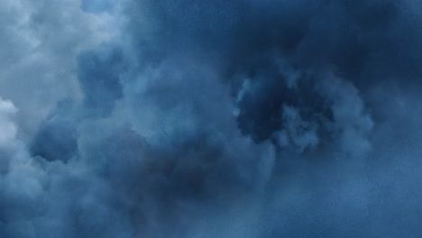 Dunkelblaue-Quellwolken-Am-Himmel,-Ein-Gewitter