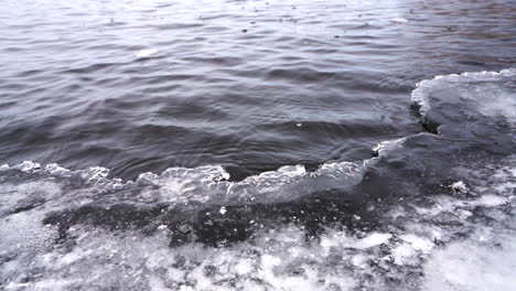Cold-water-lake-with-iced-edge