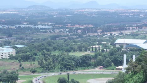 Stationary-drone-view-of-the-cityscape-of-Abuja-Nigeria