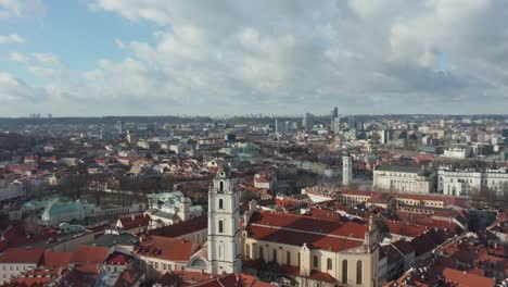 AERIAL:-Vilnius-Old-Town-City-Buildings-and-Narrow-Streets