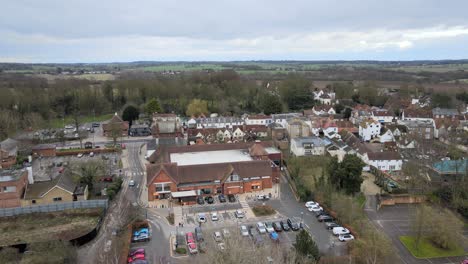 Sainsburys-supermarket--Chipping-Ongar-Essex-Aerial-footage