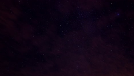 Cielo-Nocturno-Con-Estrellas,-Vía-Láctea-Y-Nubes