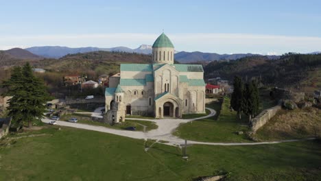 Flying-towards-Gelati-Monastery-in-Kutaisi-Georgia