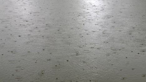 Closeup-of-rain-on-a-lake