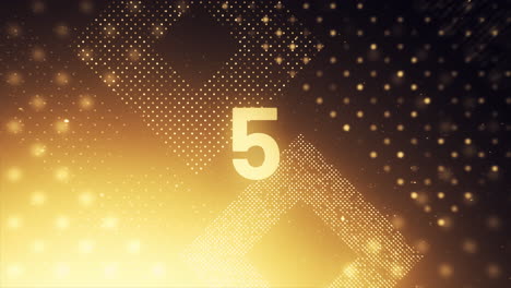 Modern-Luxus-Gold-10-Sekunden-Countdown-timer-Uhr-Sauber-Partikel-Glänzend-Schön-Elegant-Leuchtend-Reflexion-Bokeh-3d-Vergibt-Animation-Hintergrund