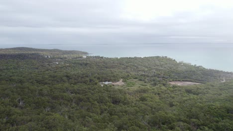 Lush-Green-Forest-At-Great-Keppel-Island-In-Daytime-In-Yeppoon,-QLD,-Australia