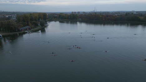 Malta-Lago-Poznan-Poznan-Polonia-Kayaks-Kayak-Kayak-Drone-Shot-Drone-Shot