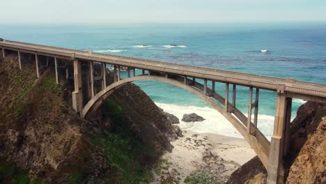 Drone-view-of-Big-Sur-and-Rocky-Creek-Bridge-in-west-California
