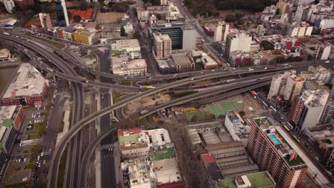 Entwickelte-Flyover-Infrastruktur-Von-Puerto-Madero-Buenos-Aires-Center-Aerial