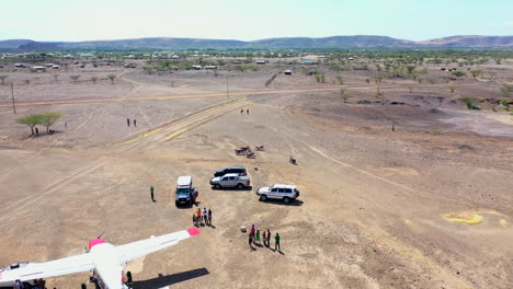 drone-of-airplane-airport-runway-after-planes-have-landed-with-people-barding