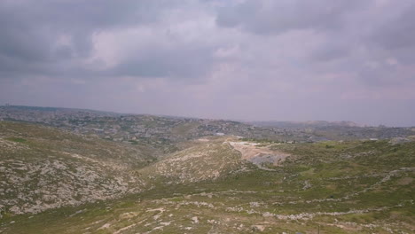 Aerial-of-Israeli-Landscape-at-West-Bank-Efrat-003