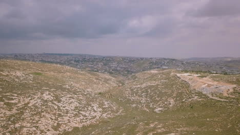 Aerial-of-Israeli-Landscape-at-West-Bank-Efrat-007