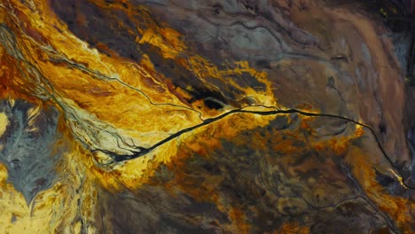 Aerial-View-Of-Acid-Mine-Drainage-From-Mines