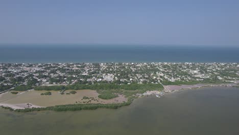 drone-view-of-the-fishing-town-of-progreso-in-yucatan-with-its-mangrove-near-merida