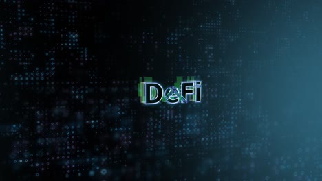 Defi-Concept-Text-Reveal-Animation-Mit-Digitaler-Abstrakter-Technologie-Hintergrund-3D-Rendering-Für-Blockchain,-Metaverse,-Kryptowährung
