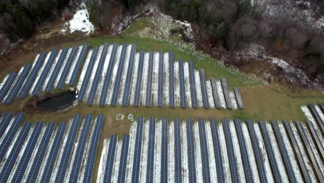 Solar-Panels-and-Power-Plant-Near-Quechee-Gorge,-Vermont-USA