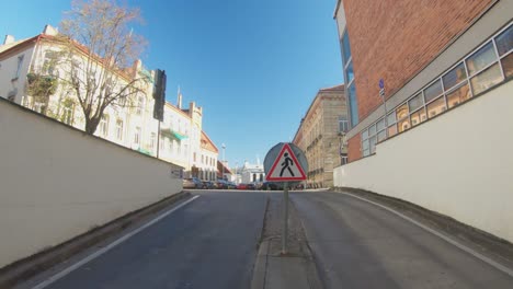 Transport-Entrance-to-the-Underground-Garage-in-Vilnius-Old-Town