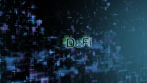 DeFi-Concept-Text-Reveal-Animation-with-Digital-Abstract-Technology-Background-3D-Rendering-for-Blockchain,-Metaverse,-Cryptocurrency
