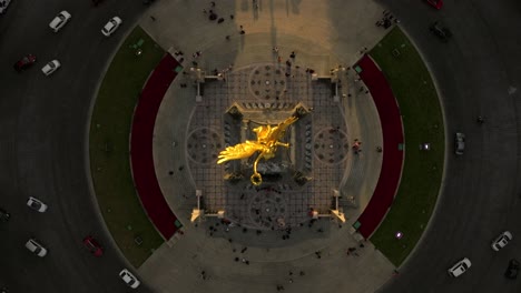 Drone:-ángel-De-La-Independencia-En-La-Ciudad-De-México-Desde-Arriba