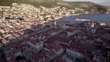 Casco-Antiguo-De-Dubrovnik-A-Vista-De-Pájaro