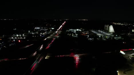 Hyperlapse-of-nighttime-city-car-traffic