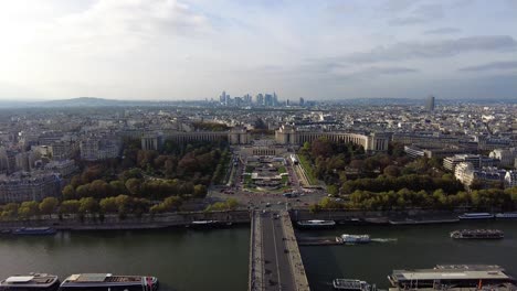 Panoramic-View-Of-The-Cityscape-Of-Paris-From-The-Eiffel-Tower-In-France