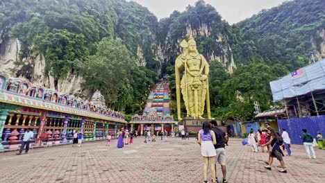 Batu-Cave,-Gombak,-Kuala-Lumpur-Malaysia-Batu-Caves-hindu-God-Shiva-Temple-In-kuala-Lumpur-Malaysia