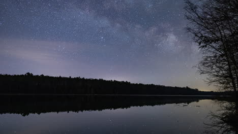 Time-lapse-of-the-Milky-Way-rising-over-a-small-lake-in-northern-Michigan