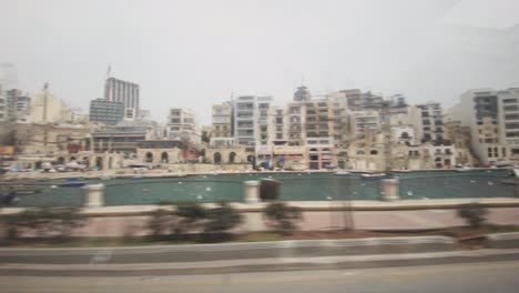 View-From-Bus-Window-in-Public-Transport-in-Malta
