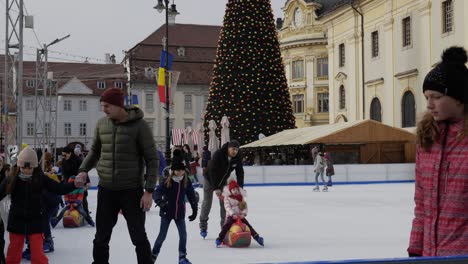 Ice-Skating-During-Christmas-Holidays-On-Day