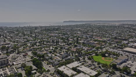San-Diego-California-Aerial-v57-establishing-flyover-coronado-island-capturing-residential-neighborhood-and-busy-street-traffics-on-a-sunny-day---Shot-with-Mavic-3-Cine---September-2022