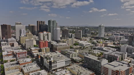 San-Diego-California-Aerial-v51-flyover-east-village-capturing-downtown-cityscape-with-a-mixed-of-commercial-high-rise-buildings-and-residential-apartments---Shot-with-Mavic-3-Cine---September-2022