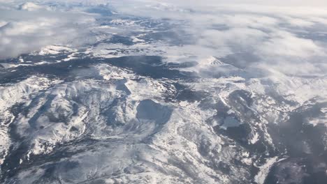 Aerial-of-Montana-Mountain-Ranges-in-Winter-Season