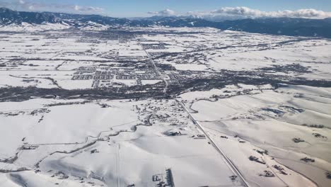 Bozeman-Montana-Vista-Aérea-De-La-Ciudad