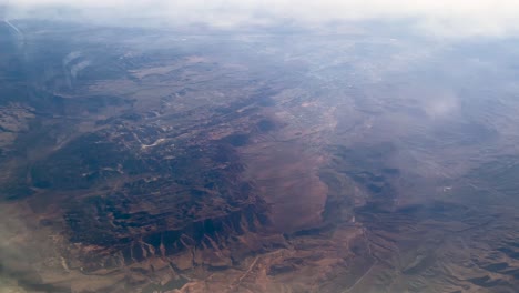 Flying-Above-Red-Mountain-Range-in-Nevada