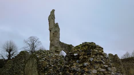 Hyper-lapse-shot-of-Thetford-priory-during-the-cloudy-weather