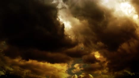 Eine-Dunkle-Goldgelbe-Wolke-Mit-Einem-Gewitter-Innerhalb-Der-Wolke