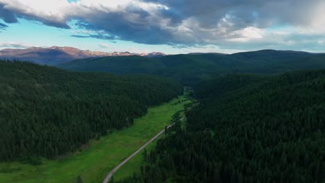 Dense-Forests-And-Fields-In-Lolo,-Missoula-County,-Montana,-United-States---aerial-drone-shot