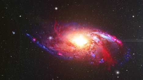 Eine-Galaxie-Mit-Einem-Hellen-Lichtzentrum-Im-Universum